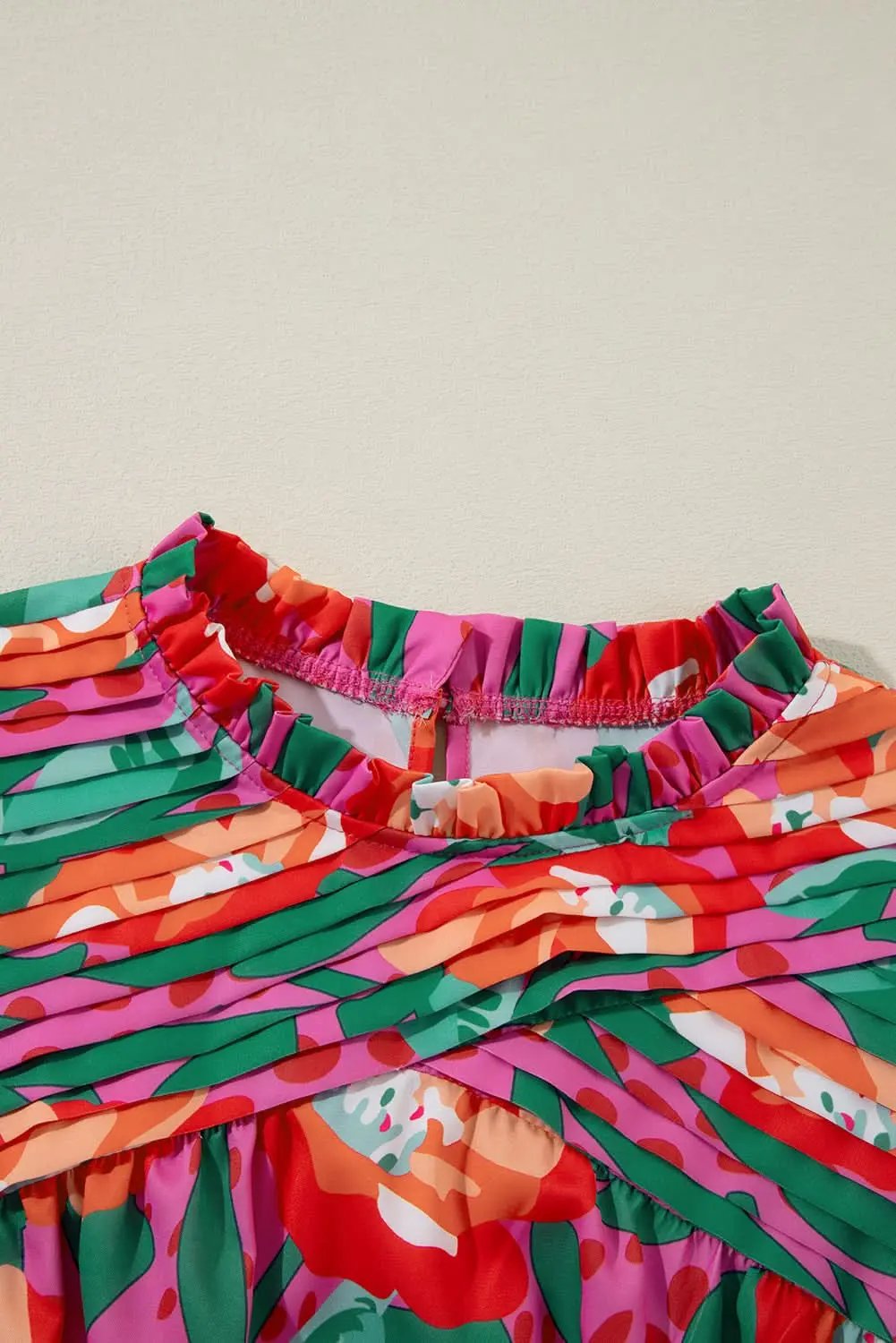 Plus size floral ruffle blouse - Love Salve